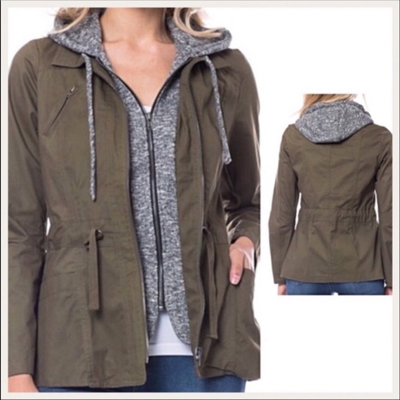 Vici utility military green jacket size S/M - Picture 5 of 8